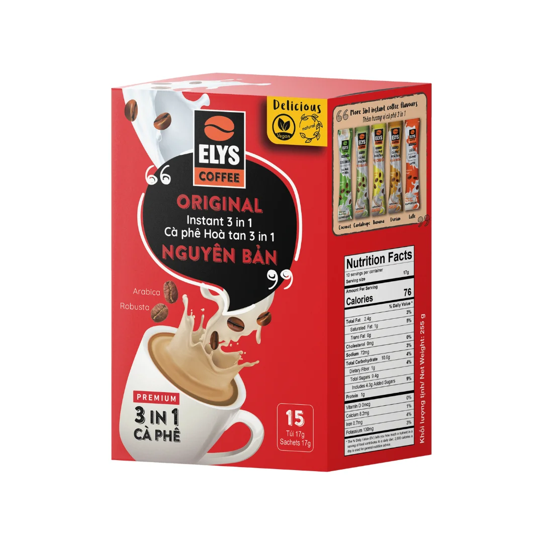 Cà phê Elys 3in1 vị nguyên bản