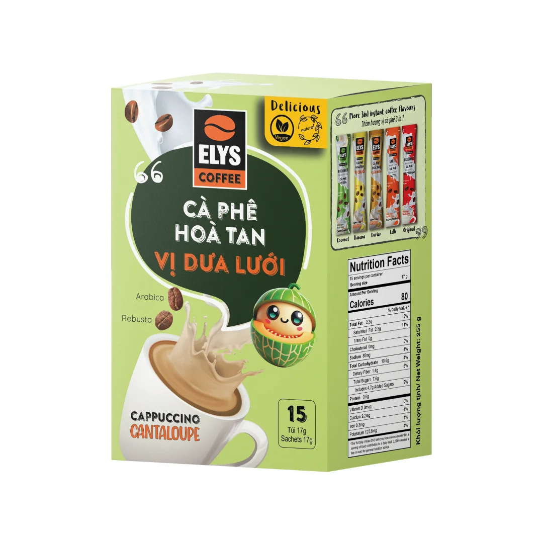 Cà phê Elys Cappuccino Dưa lưới